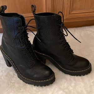 Dr Martens Womens High Heel Boots KENDRA  Pebble Leather Discontinued sz 7